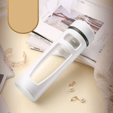 Load image into Gallery viewer, Portable Tea Infuser Glass water Bottle