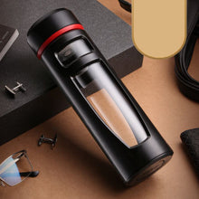 Load image into Gallery viewer, Portable Tea Infuser Glass water Bottle