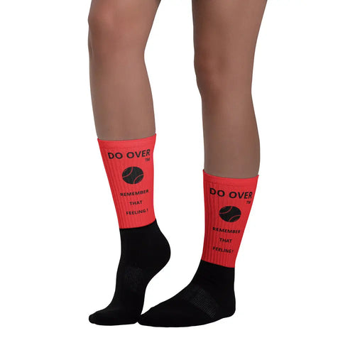 DO OVER - Socks - Red/Black - Do Over Corner Store LLC